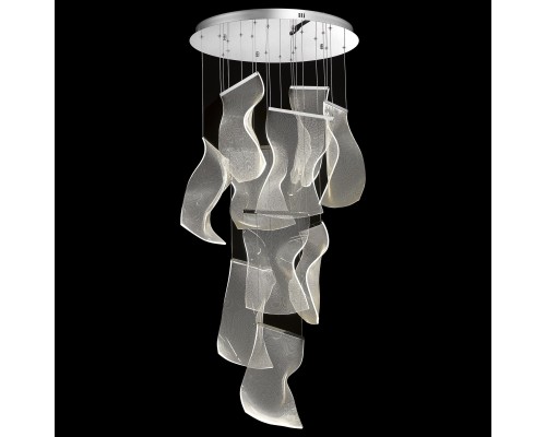 Подвесная светодиодная люстра Wertmark WE451.10.103 Hanna LED 100 Вт 3000K хром, прозрачный