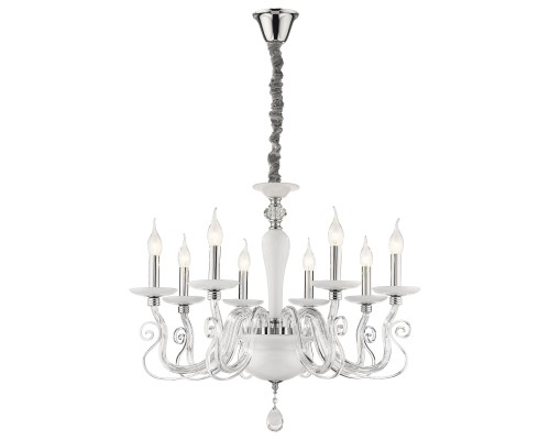 Подвесная люстра Wertmark WE173.08.103 Madlene E14 40 Вт хром, белый