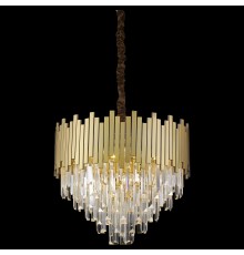 Хрустальная люстра Wertmark WE137.12.503 Calogera E14 40 Вт бронза матовая