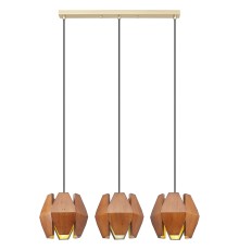 533-706-03 VELANTE Деревянный стиль светильник подвесной, E27, 3x40W