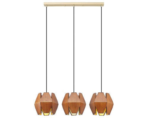 533-706-03 VELANTE Деревянный стиль светильник подвесной, E27, 3x40W