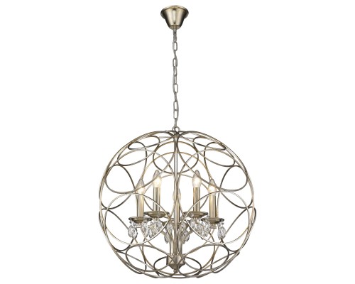 Подвесная люстра Wertmark WE305.05.203 Senta состаренное серебро E14 40 Вт