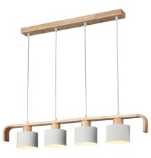 521-706-04 VELANTE Деревянный стиль светильник подвесной, E27, 4x60W