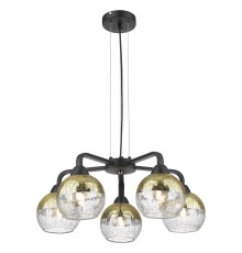 Люстра подвесная Velante 238-023-05 черный 5*40Вт