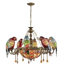 894-803-11 VELANTE Стиль Tiffany светильник подвесной, E27, 11x60W