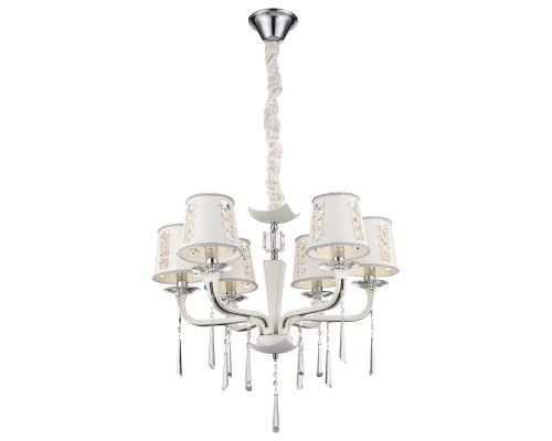 Подвесная люстра Wertmark WE392.06.003 Adelina E14 40 Вт белый, хром