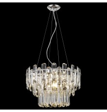 Хрустальная люстра Wertmark WE107.09.103 Lazzara E14 40 Вт никель, прозрачный