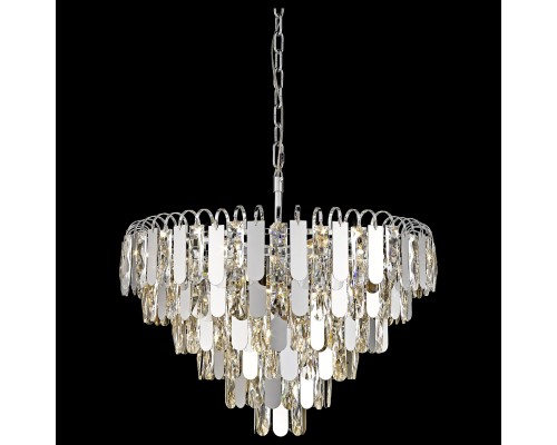 Хрустальная люстра Wertmark WE105.16.103 Crescentia E14 40 Вт хром, прозрачный