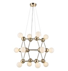 Подвесная люстра Wertmark WE234.14.303 Gitter E27 60 Вт белое золото