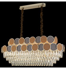 Хрустальная люстра Wertmark WE145.14.303 Oriana E14 40 Вт золото, коричневый, бежевый, прозрачный