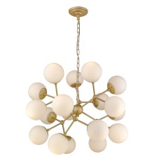 Подвесная люстра Wertmark WE236.18.403 Bolita E27 60 Вт шампанское, белый