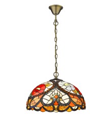 827-806-02 VELANTE Ð¡ÑÐ¸Ð»Ñ Tiffany ÑÐ²ÐµÑÐ¸Ð»ÑÐ½Ð¸Ðº Ð¿Ð¾Ð´Ð²ÐµÑÐ½Ð¾Ð¹, E27, 2x60W