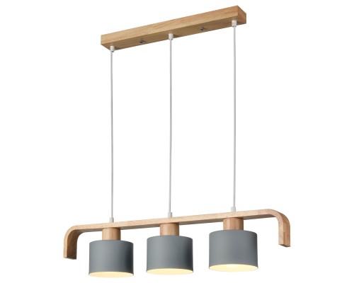 521-726-03 VELANTE Деревянный стиль светильник подвесной, E27, 3x60W