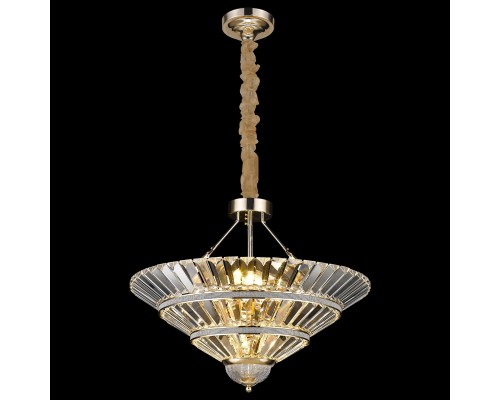 Хрустальная люстра Wertmark WE147.08.303 Nicole E14 40 Вт золото, прозрачный