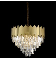 Хрустальная люстра Wertmark WE137.14.503 Calogera E14 40 Вт бронза матовая