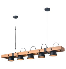 551-703-05 VELANTE Деревянный стиль светильник подвесной, E27, 5x40W
