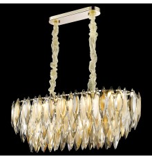 Хрустальная люстра Wertmark WE144.14.303 Orlanda E14 40 Вт белое золото, прозрачный, дымчатый, янтарный