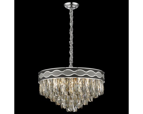 Хрустальная люстра Wertmark WE135.12.103 Calista E14 40 Вт хром, серый, черный, прозрачный