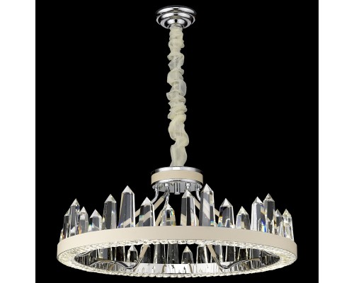 Подвесная светодиодная люстра Wertmark WE456.08.103 Leona LED 120 Вт 4000K хром, белый