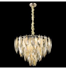 Хрустальная люстра Wertmark WE144.15.303 Orlanda E14 40 Вт белое золото, прозрачный, дымчатый, янтарный