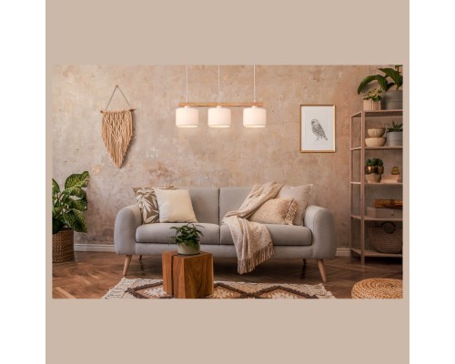 518-716-03 VELANTE Деревянный стиль светильник подвесной, E27, 3x40W