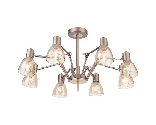 Люстра потолочная Velante 246-403-08 золотистый 8*40Вт