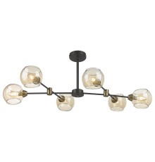 Люстра потолочная Velante 249-023-06 E14 6*40 Вт черный