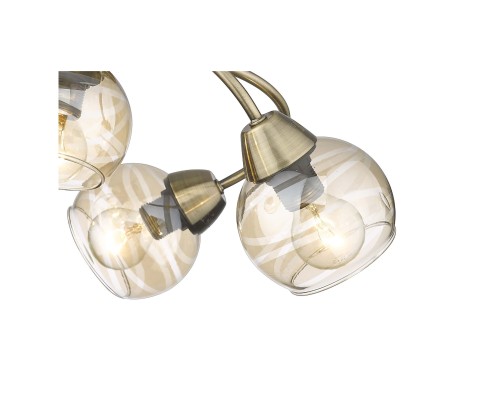 216-507-05 VELANTE Классический стиль светильник потолочный, E14, 5x40W