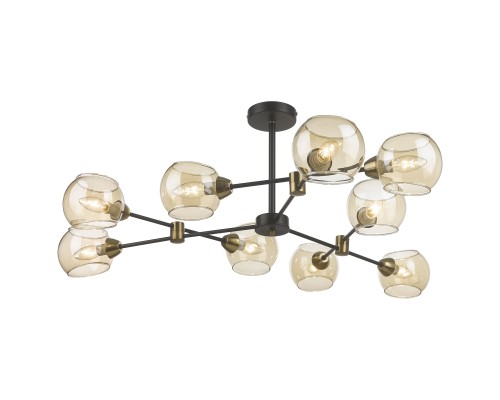 Люстра потолочная Velante 249-023-09 E14 9*40 Вт черный