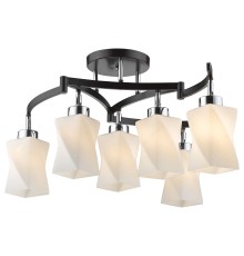 Потолочная люстра Velante 271-127-06 хром, темный венге, белый