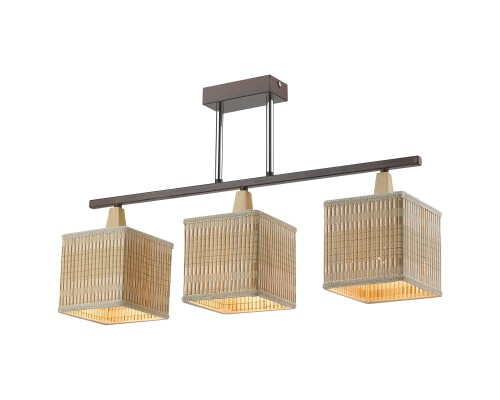 Потолочная люстра Velante 266-127-03 коричневый, хром