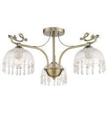 Потолочная люстра Velante 733-507-03 E27 60 Вт бронза, белый