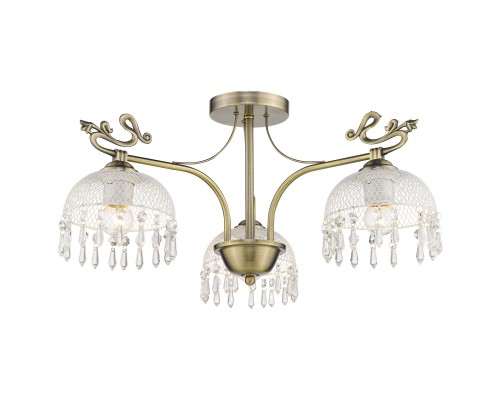 Потолочная люстра Velante 733-507-03 E27 60 Вт бронза, белый