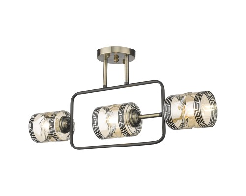 Люстра потолочная Velante 215-507-03 бронза, черный 3*40Вт