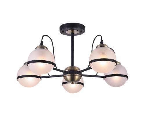 348-507-05 VELANTE Современный стиль светильник потолочный, E27, 5x60W