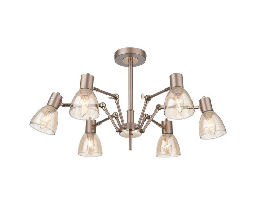 Люстра потолочная Velante 246-403-06 золотистый 6*40Вт