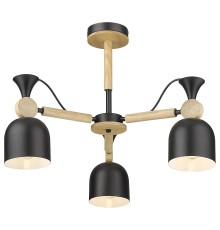 Люстра потолочная Velante 225-023-03 черный, сосна 3*40Вт