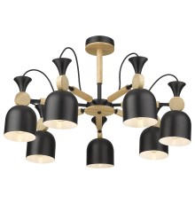 Люстра потолочная Velante 225-023-07 черный, сосна 7*40Вт