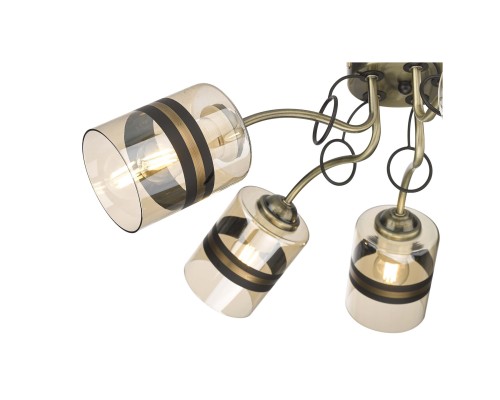 Люстра потолочная Velante 217-507-05 бронза 5*40Вт