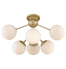 Потолочная люстра Wertmark WE236.06.407 Bolita E27 60 Вт шампанское, белый