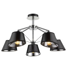 Потолочная люстра Velante 296-107-05 E27 60 Вт хром, черный
