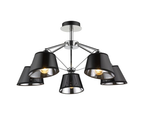 Потолочная люстра Velante 296-107-05 E27 60 Вт хром, черный