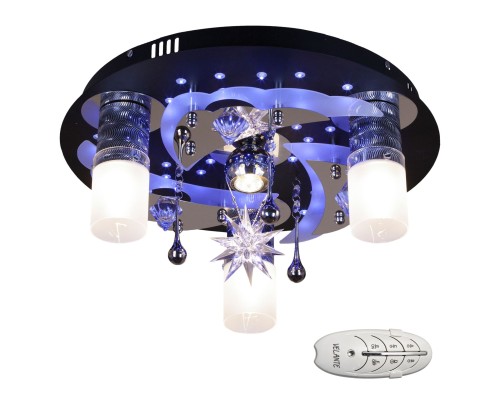 176-207-04 VELANTE Ð¡Ð²ÐµÑÐ¸Ð»ÑÐ½Ð¸ÐºÐ¸ Ñ LED ÑÐ²ÐµÑÐ¸Ð»ÑÐ½Ð¸Ðº Ð¿Ð¾ÑÐ¾Ð»Ð¾ÑÐ½ÑÐ¹ E27(LED), 3x7W + MR11, 1x20W