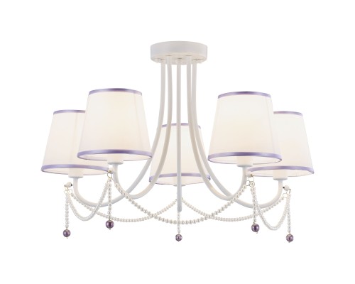 Потолочная люстра Velante 314-007-05 E14 40 Вт белый, фиолетовый