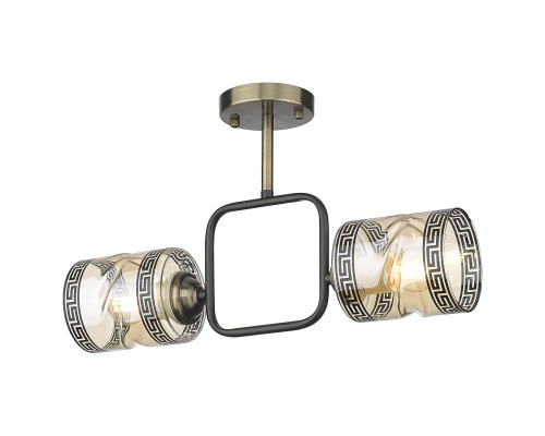 Люстра потолочная Velante 215-507-02 бронза, черный 2*40Вт