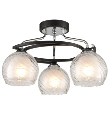 Потолочная люстра Velante 234-107-03 черный, хром E27 3*60Вт