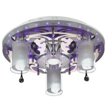 186-207-04 VELANTE Светильники с LED светильник потолочный, E27, 3x60W + LED, 1x5W