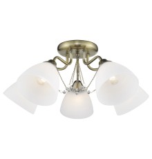 Потолочная люстра Velante 727-507-05 E27 60 Вт бронза, белый