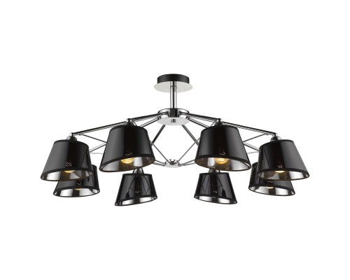 Потолочная люстра Velante 296-107-08 E27 60 Вт хром, черный