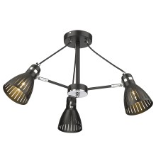 Люстра потолочная Velante 219-023-03 E14 3*40 Вт черный, хром